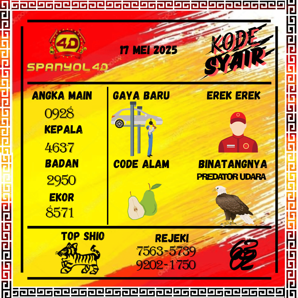 Kode Syair Spanyol4D Pools - Mei  Pools