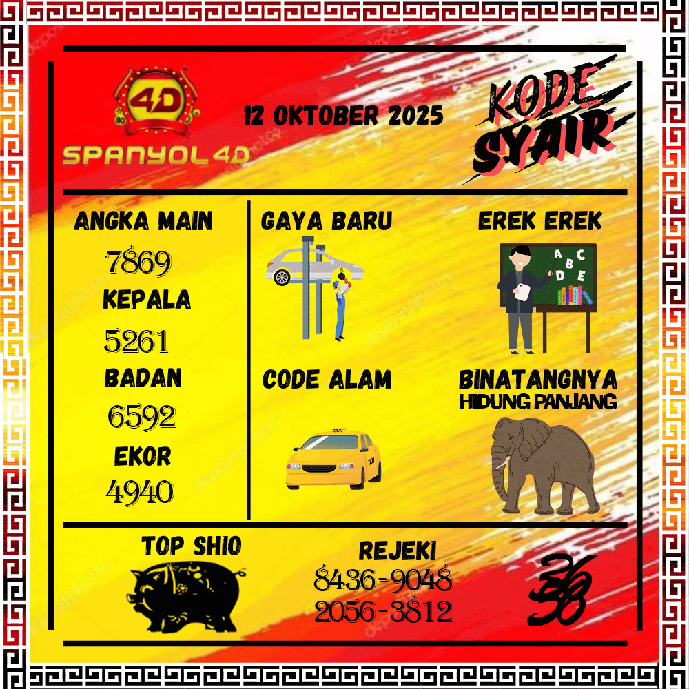 Kode Syair Spanyol4D Pools - Oktober Pools
