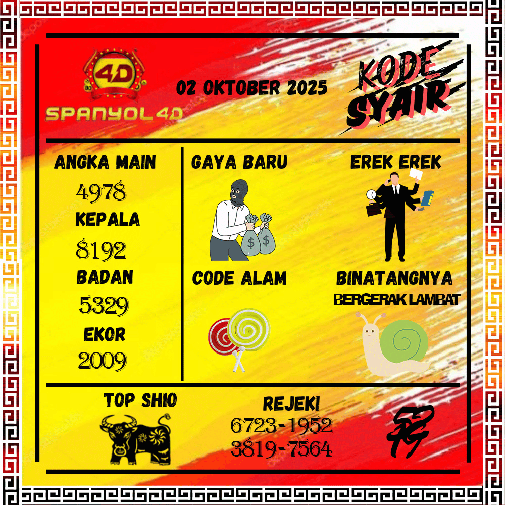 Kode Syair Spanyol4D Pools - Oktober Pools