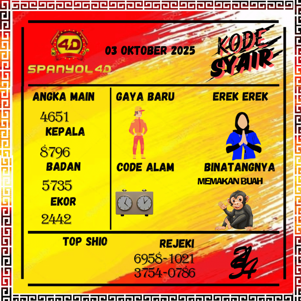 Kode Syair Spanyol4D Pools - Oktober Pools