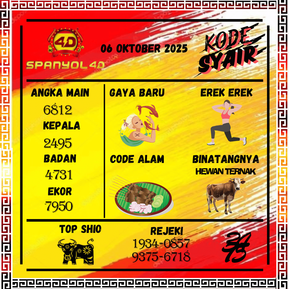Kode Syair Spanyol4D Pools - Oktober Pools