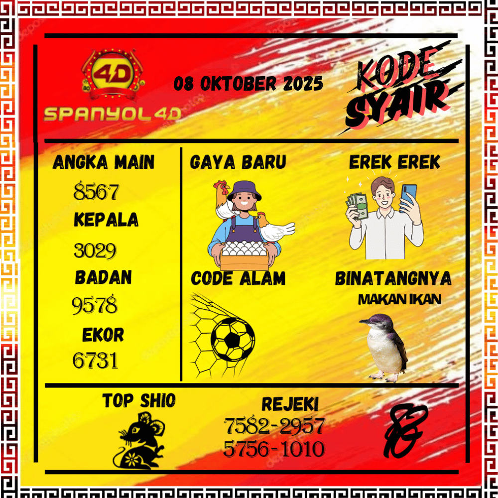 Kode Syair Spanyol4D Pools - Oktober Pools